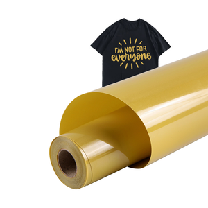 Vinilo textil trasferencia de <span class=keywords><strong>calor</strong></span> HTV doré <span class=keywords><strong>fer</strong></span> <span class=keywords><strong>à</strong></span> <span class=keywords><strong>repasser</strong></span> sur vinyle 20ft par 20ft rouleau HTV vinyle de transfert de chaleur pour t-shirts rouleaux de vinyle - Product Image 4