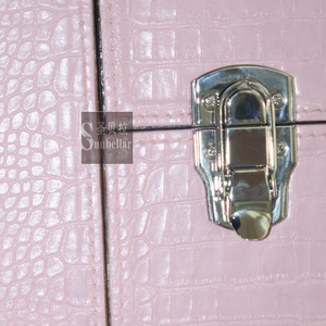 <span class=keywords><strong>Armario</strong></span> Plegable de Madera Maciza y Cuero Personalizado, de Lujo, Color Rosa, Portátil, para Exhibición, para Dormitorio de Hotel, Moderno - Product Image 6