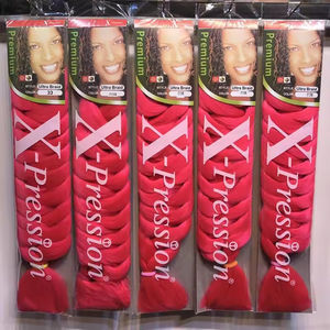 LEILONG Cabello Sintético de 165g de Alta Demanda, Trama Única, Trenza Jumbo, Cabello para Trenzar en Caja, Textura Yaki, <span class=keywords><strong>Extensiones</strong></span> de Cabello de Alta Calidad - Product Image 4