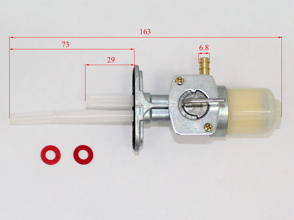 Motorcycle Fuel Tank Valve Shut Off Tap Petrol ON-OFF Switch For Go