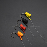 1 Kit de pêche à la carpe européen avec montage suspendu, leurre flottant pop-up, canne en mousse plastique de 6 mm et alignement ZIG RIG
