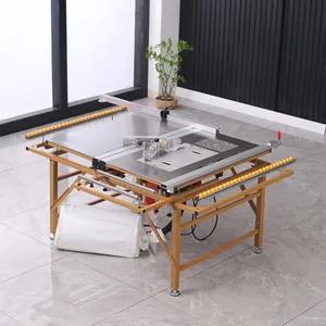Mini Non-Dust Wood Cutting Sliding Table Saw Machine Woodworking Machinery