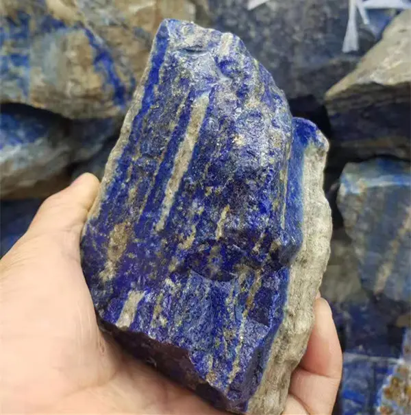 Venta al por mayor Natural lapislázuli aproximada de piedra cruda de cristal de piedras preciosas de especímenes