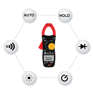 VA311A dijital kelepçe multimetre 1000 Amp LCD ekran AC/DC 42mm çene direnci 40MΩ AC akım sıcaklık frekans diyot - Product Image 3