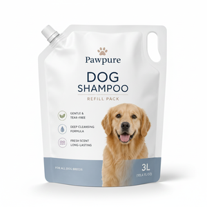 Custom Printed 1000ml 3L Stand Up Spout Refill Pouch for <b>Pet</b> Shampoo Conditioner Liquid Packaging Plastic Bag - Product Image 2