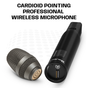 Micro không dây chuyên nghiệp Bolanle Au10 UHF, đầu thu âm tụ điện và động có thể thay thế, micro thu âm không dây - Product Image 4