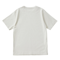 T-shirt en coton blanc à col rond et manches courtes pour homme, 220g, coupe classique, jersey décontracté, couleur unie