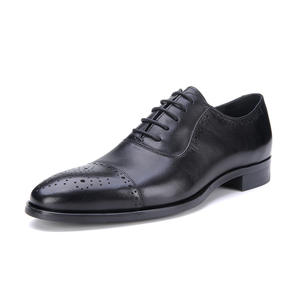 Zapatos Oxford de Cuero Vacuno Duradero con Punta Puntiaguda, Soporte de Arco, Suela Impermeable Antideslizante, Zapatos de Negocios para Hombre - Product Image 6