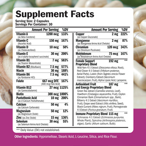 Meilleure multivitamine pour femmes avec nutriments essentiels GMO Gluten Dairy Soja Free <span class=keywords><strong>Daily</strong></span> <span class=keywords><strong>Health</strong></span> Support Multivitamin Supplément - Product Image 3