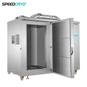 1000kg Hour Cryogenic Cabinet IQF Shrimp Frozen Machine Equipment Block Quick Lobster Blast Freezer For Fish and Meat