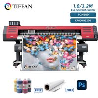 Impresora Eco Solvente de Gran Formato de 1.8m 1.9m para Fábrica, Modelo XP600 I3200, para Impresión de Lona de PVC y Pancartas de Malla para Señalización Exterior