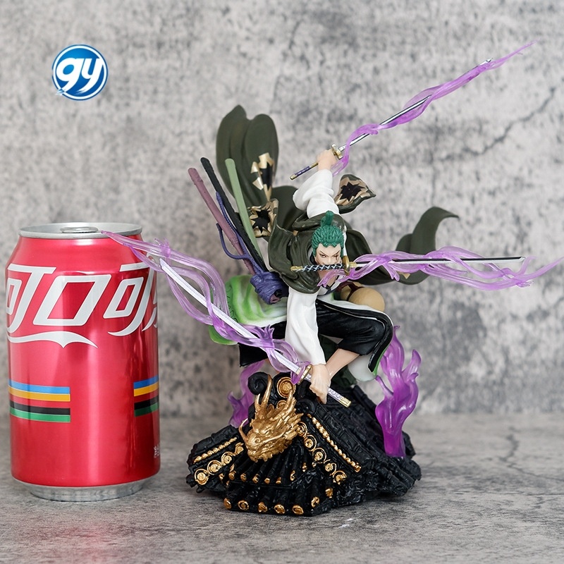 One Pieced Wano Roof Top Zoro Kimono Three Sword Style Boxed Anime