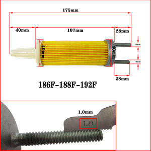 Filtres à carburant haute performance de 1,80 mm pour générateurs diesel, compatibles avec les moteurs refroidis par air 186-188F à 192 - Product Image 5