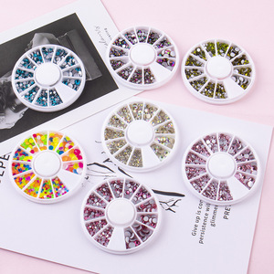 12 Rejillas de Cristales Planos Iridiscentes Mixtos para Decoración de Uñas y Joyería al por Mayor - Product Image 5