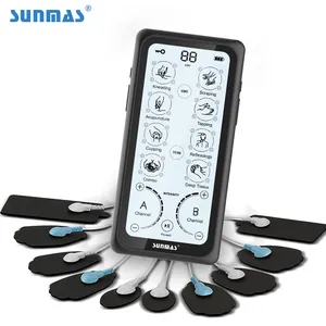 Touchscreen Model 32 Massage Modes 2 Channels Electronic Pulse Massager Pain Relief TENS Machine