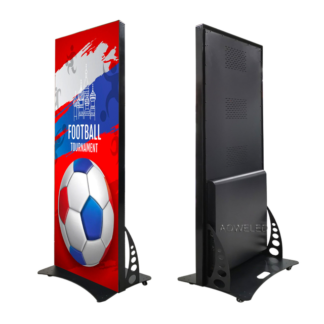Wifi 4G Control P1.86 Indoor Floor Standing Led Mirror Screen Digital Signage Display Led Poster