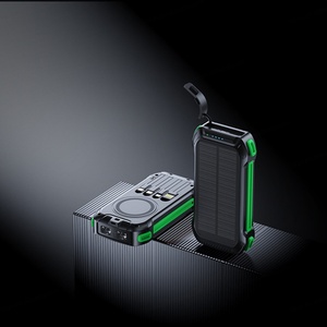 Banco de Energía Inalámbrico al por Mayor de 20000mAh de Gran Capacidad con Panel Solar de 15W, Cargador Portátil con Luz - Product Image 6