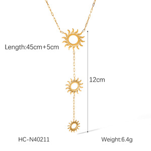 Collar con Colgante de Estrella Minimalista Chapado en Oro PVD de 18k, Moderno, Hipoalergénico, de Acero Inoxidable, para Mujer, Regalo Ideal - Product Image 6