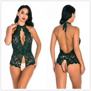 Ensemble de lingerie sexy Vido Hot 18 à décolleté plongeant, à entrejambe ouvert, dos nu, incluant combinaisons, playsuits, bodys et autres tenues sexy - Product Image 6