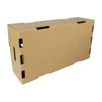 Boîte en Carton ondulé pour fruits frais et noix, emballage pour avocat, gourmets, produits agricoles, boîte-cadeau Jumbo marron avec poignée