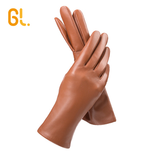 Gants d'opéra en <span class=keywords><strong>cuir</strong></span> noir pour femmes, doublés de soie, 100% peau de mouton d'Éthiopie, BW101B-S, pour l'hiver - Product Image 5