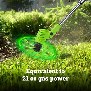 Cordless Industrial <b>String</b> Grass Trimmer Edger 8 Replacement Spools Battery Powered 2-Stroke Auto Line Feed for <b>Garden</b> GT4007 Ba - Product Image 4