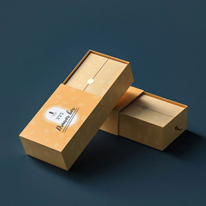 Custom Logo Eco-Friendly Recyclable Biodegradable High-Grade Corrugated Rigid Drawer <b>Boxes</b> Matt Lamination Embossing for <b>Socks</b> - Product Image 1
