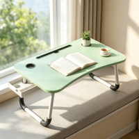 Table de chevet en bois convertible, réglable en hauteur, avec tiroir, compatible ordinateur portable, pliable et portable