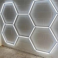 Salle de sport LED sur mesure allume de nouveaux plafonniers de garage d'exposition hexagonaux portables