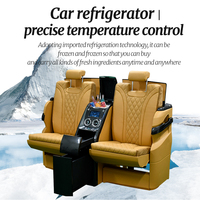 Meilleure vente 2023, accessoires d'intérieur de voiture au prix le plus bas, chaise de Bar télescopique, cloison intérieure de classe V avec écran TV