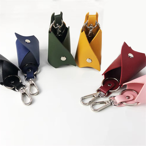 Biểu Tượng Tùy Chỉnh Da Móc Chìa Khóa Đơn Giản Dây Buộc Keyring Chìa Khóa Xe Chủ Bán Buôn Tự Động Dệt Da Dây Tự Làm Keychain Phụ Kiện - Product Image 4