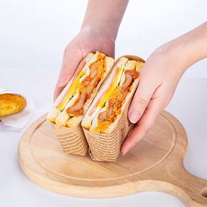 Custom Logo Sandwich Burger Greaseproof <b>Paper</b> Disposable Food Grade PE Coated Hamburger Bread Cake Grease Proof <b>Wrapping</b> <b>Paper</b> - Product Image 5