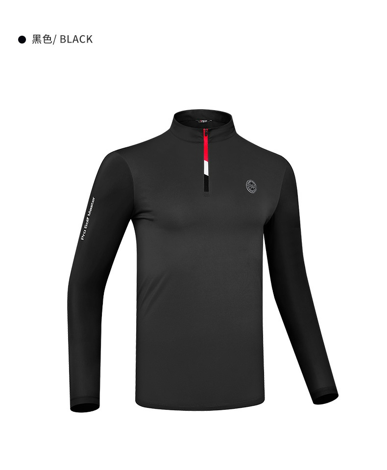 PGM YF589 polyester spandex quarter zip golf pullover ice silk sun