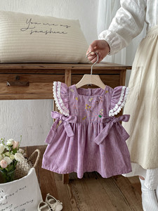 Vestito Estivo 2026 per Bambina, Nuovo Stile con Fiori, Leggero e Traspirante, Maniche a Sbuffo e Stile Principessa - Product Image 3