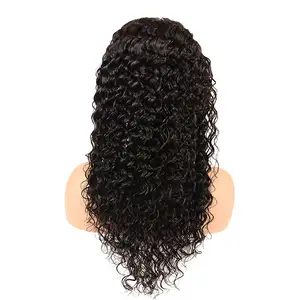 Brazilian Knot Hair Extension Water Wave Wig Lots Raw Indian Temple Hair Weave Cuticle Aligned Virgin Hair Wig