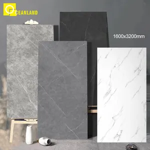 grey 1600x3200 big size marble wall floor porcelain sintered stone slabs tiles