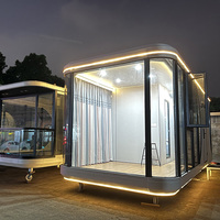 Vente en gros de maisons miniatures personnalisées, Apple Cabin, maison-conteneur de 40 pieds, maison préfabriquée de luxe en forme de capsule pour la Bulgarie