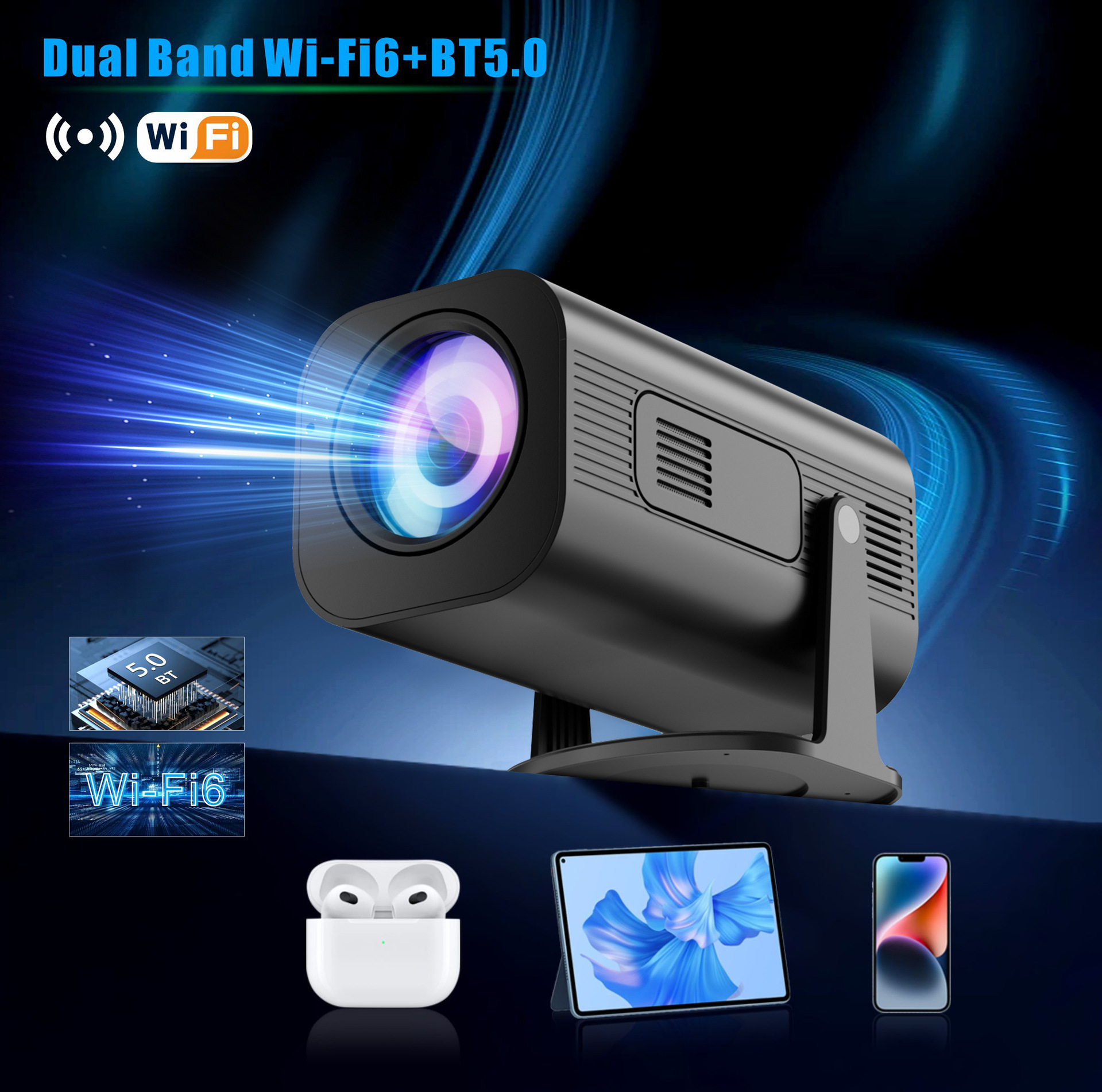 avaibo MINI PROJECTOR プロジェクター AVAIBO 小型プロジェクター】一人暮らしにおすすめな超小型で