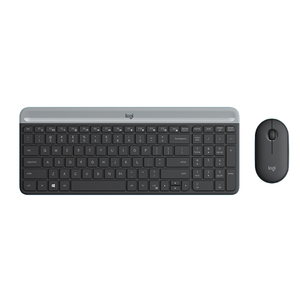 <span class=keywords><strong>Logitech</strong></span> ดั้งเดิมชุดคีย์บอร์ดและเมาส์ <span class=keywords><strong>MK470</strong></span>บางเฉียบแบบไร้สายบางเฉียบเงียบ1000dpi ออปติคอลเมาส์ - Product Image 1