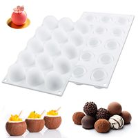 Moules en silicone antiadhésifs à 15 cavités Plateau de cuisson 3D pour gâteau et mousse Plateaux de cuisson réutilisables en silicone de qualité alimentaire