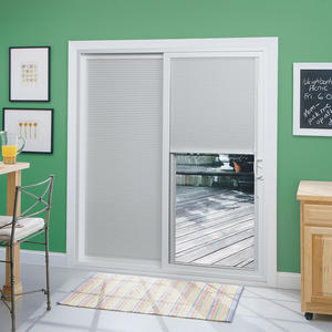 NUOXIN <span class=keywords><strong>Porte</strong></span> <span class=keywords><strong>coulissante</strong></span> en verre upvc/pvc de style américain portes fenêtres et fenêtres coulissantes en vinyle blanc avec stores intégrés - Product Image 2