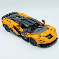 Guly 10650 2026 Nuevo Coche Deportivo Naranja W1 a Escala 1:8, Juguetes Educativos DIY, 3466 Piezas, Juego de Bloques de Construcción, Regalo para Niños