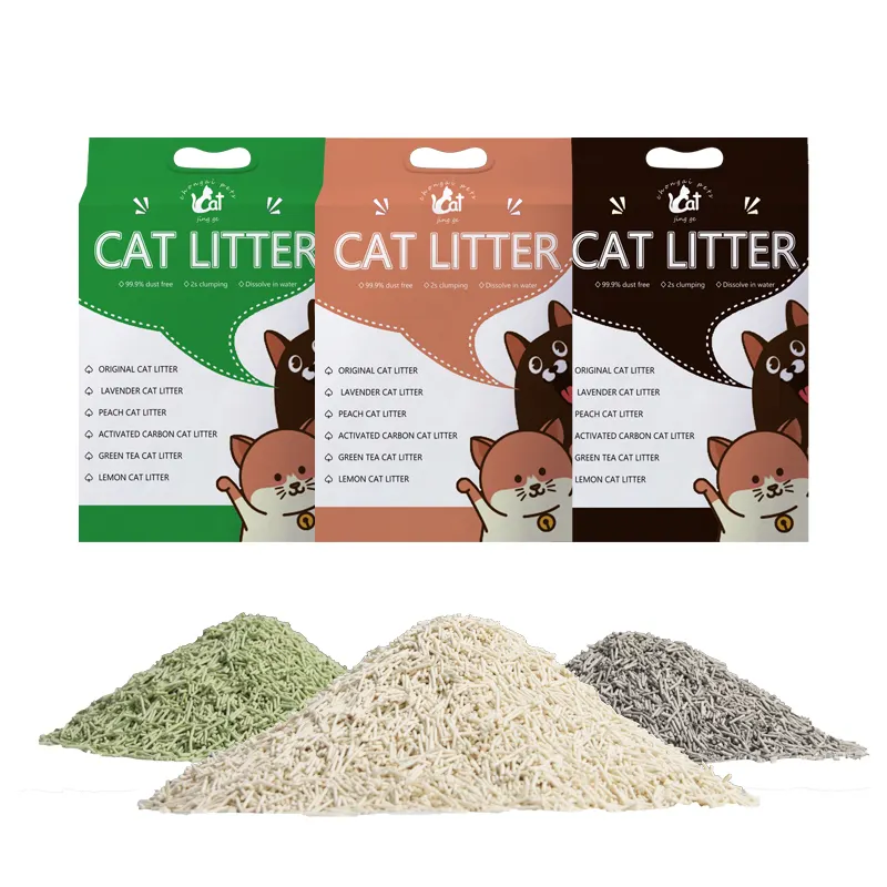 Factory Direct Sale Dust Free Biodegradable Tofu Corn Cat Litter Sand With Customizable Packaging