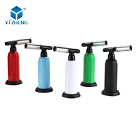Briquet torche à flamme jet réglable et rechargeable YIZHENG YZ-089, coupe-vent, en métal, pour cuisine, cigares, tabac, camping