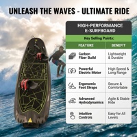Planche de surf électrique en fibre de carbone haute vitesse 72V pour adultes, système à jet professionnel, longue distance, étanche