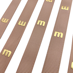 Hoogwaardig printlint op maat gemaakt, 3D puff print linten rol, grosgrain lint op maat met logo - Product Image 6