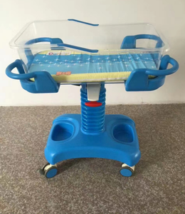 <span class=keywords><strong>Lit</strong></span> médical pour nouveau-né GINEE MEDICAL, berceau <span class=keywords><strong>d</strong></span>'hôpital pour nourrissons en ABS avec barrières de sécurité et roulettes silencieuses pour clinique et crèche - Product Image 4