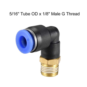מחבר פנאומטי מהיר בצורת זווית <span class=keywords><strong>90</strong></span> מעלות, נחושת, לחץ גבוה, חיבור נקבה, בצבע כחול - Product Image 3