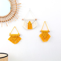 Nouveau coton de bonne qualité macramé tenture murale avec gland Boho tissé macramé mur pour enfants chambre décoration de la maison