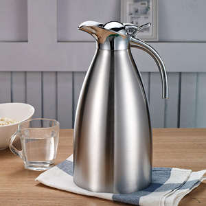 Fournitures pour restaurants et hôtels, cafetière arabe Dallah en acier inoxydable, pot à eau chaude, distributeur d'eau sous vide, <span class=keywords><strong>buffet</strong></span> - Product Image 3